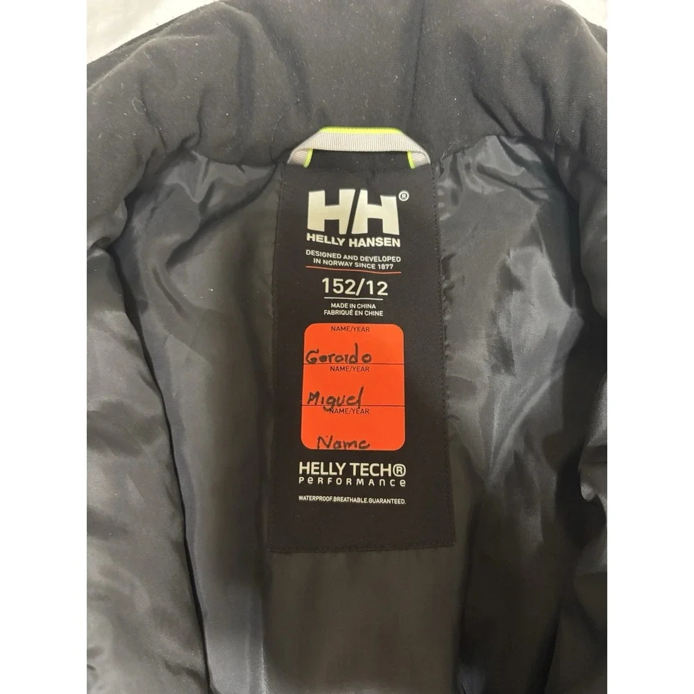 Helly Hansen Boys Quest Ski Jacket. Sz 12, Excellent condition No Hood